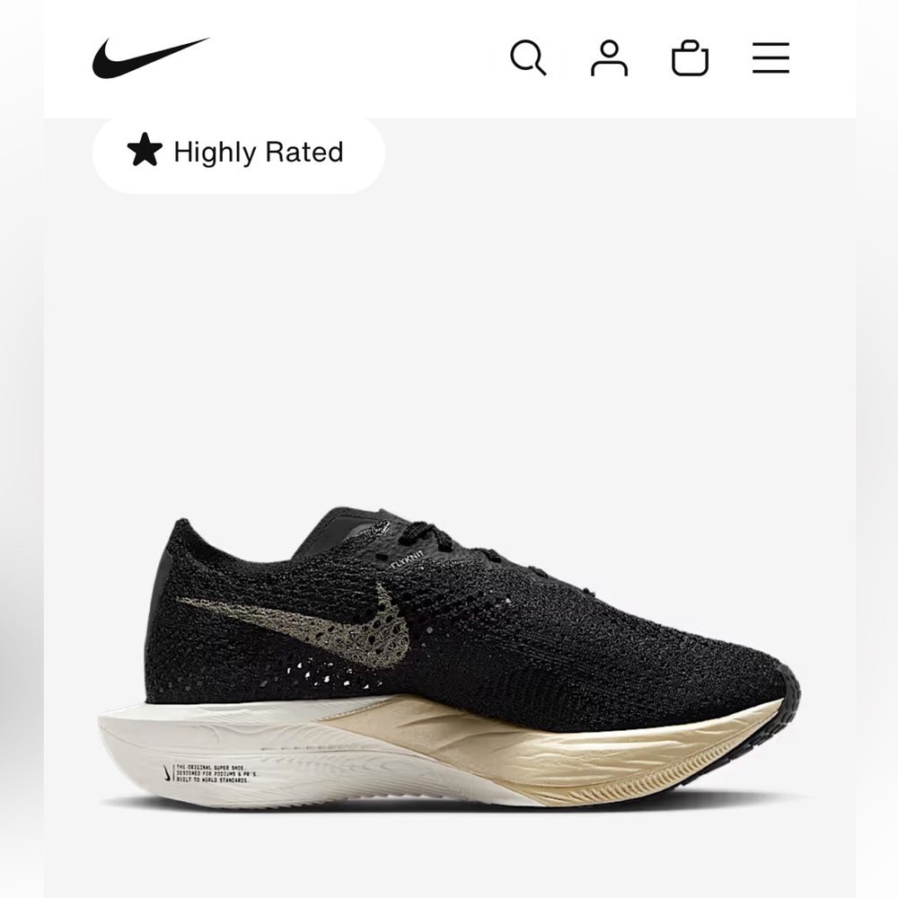 Nike Vaporfly brand new in box with receipt! Women’s 9 men’s 7.5